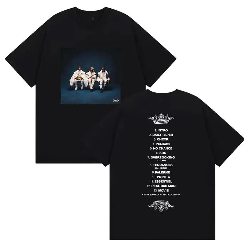 

Рэпер Nes Pour Briller L2B Тур 2026 Графические Футболки Мужские Хип-Хоп Поп-Музыка Футболка с коротким рукавом Хлопковые Футболки Уличный стиль 4XL
