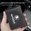 Car driving license card credit card holder For New Skoda Octavia Kodiaq Fabia Superb Karoq Yeti Rapid Mk3 Vrs A4 Car pendant xknz73