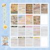Cute Aesthetic Die-cut Stickers Books Portable Easy to Tear Decorative Stickers for Birthday & Back to School Gift