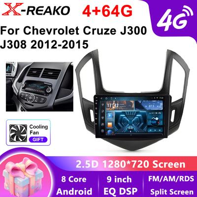 Android 13 Stereo Multimedia Automotive Carplay Android Auto Wireless For Chevrolet Cruze 2012-2015 8 Core FM AM 4G WIFI Radio