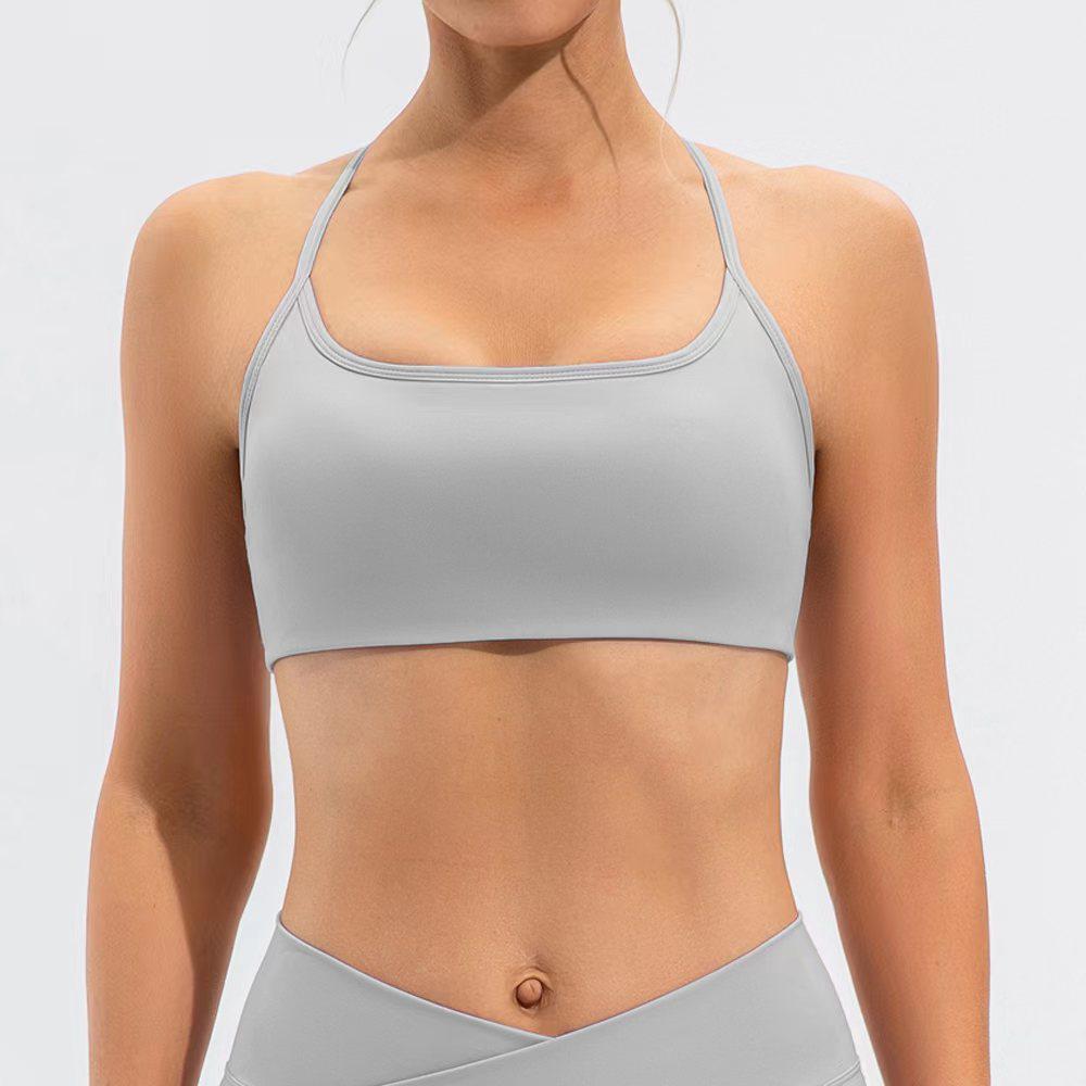 European & American Lulu Nude Feel Sports Bra: Shockproof, Beautiful Back Yoga Fitness Top for Women