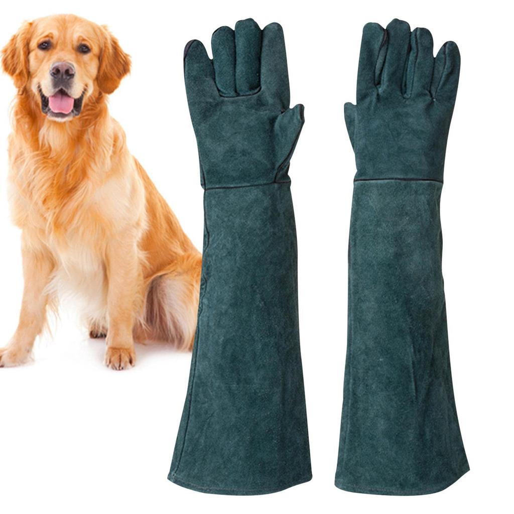 Animal Handling Gloves Build Trust and Protect Your Cat Grooming Gloves Durable Dog Bit Sleeves that are Resistant to Holes and Scratches Pet Trapping