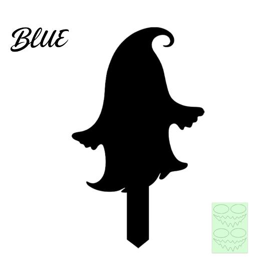Outdoor Halloween Atmosphere Decor Garden Stake Black Cat Yard Sign with Glow-in-the-dark Ghost Signs Eyes Waterproof Spooky Silhouette for