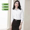 Trelomann Women's Long-Sleeve Professional Non-Iron Wrinkle-Resistant Shirt