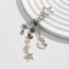 Y2K Exquisite Stylish Stars Sun Moon Key Chains For Women Glass Bead Stone Bags Key Rings Accessories Couple Keychains Jewelry