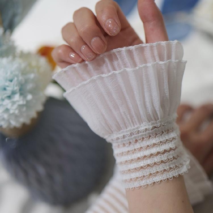 Women Flared Organ False Sleeves Detachable False Cuffs Wrist False Sleeves