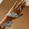 Ingemark Luxury Gold Color Metal Leaves Cuff Bangles for WomenExaggerated Punk Geometric Wrap Bangle Party Grunge Men Jewelry
