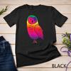 Owl Art Cute Artistic Colorful Owls Animal Birds Nature Gift Unisex T-shirt