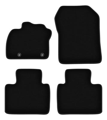 BASIC Black Velour Floor Mats For: Renault Zoe Hatchback (2013-)