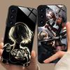 Anime Nier 2B Glass Mobile Phone Case for Samsung Galaxy A56 55 54 53 52 51 36 35 34 23 16 15 5G Colorful Cover