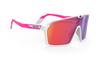Rudy Project SPINSHIELD Sports Sunglasses In White Pink Red Fluo/Multi-Laser (SP723858-0004)