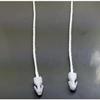1000 Blank Double Plug Hang Tags with 27 Cm Rope for Clothing and Luggage