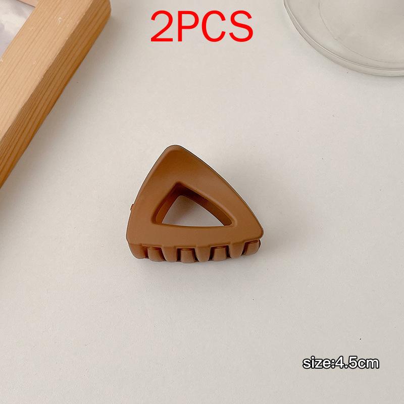 2 ΤΕΜ Premium Σετ Κεφαλών Νέο Γυναικείο Κλιπ Κλιπ Νύχι Μόδας Καφέ Μαύρο Ακρυλικό Μεγάλες Φουρκέτες Claw For Lady Clip Barrette Αξεσουάρ μαλλιών