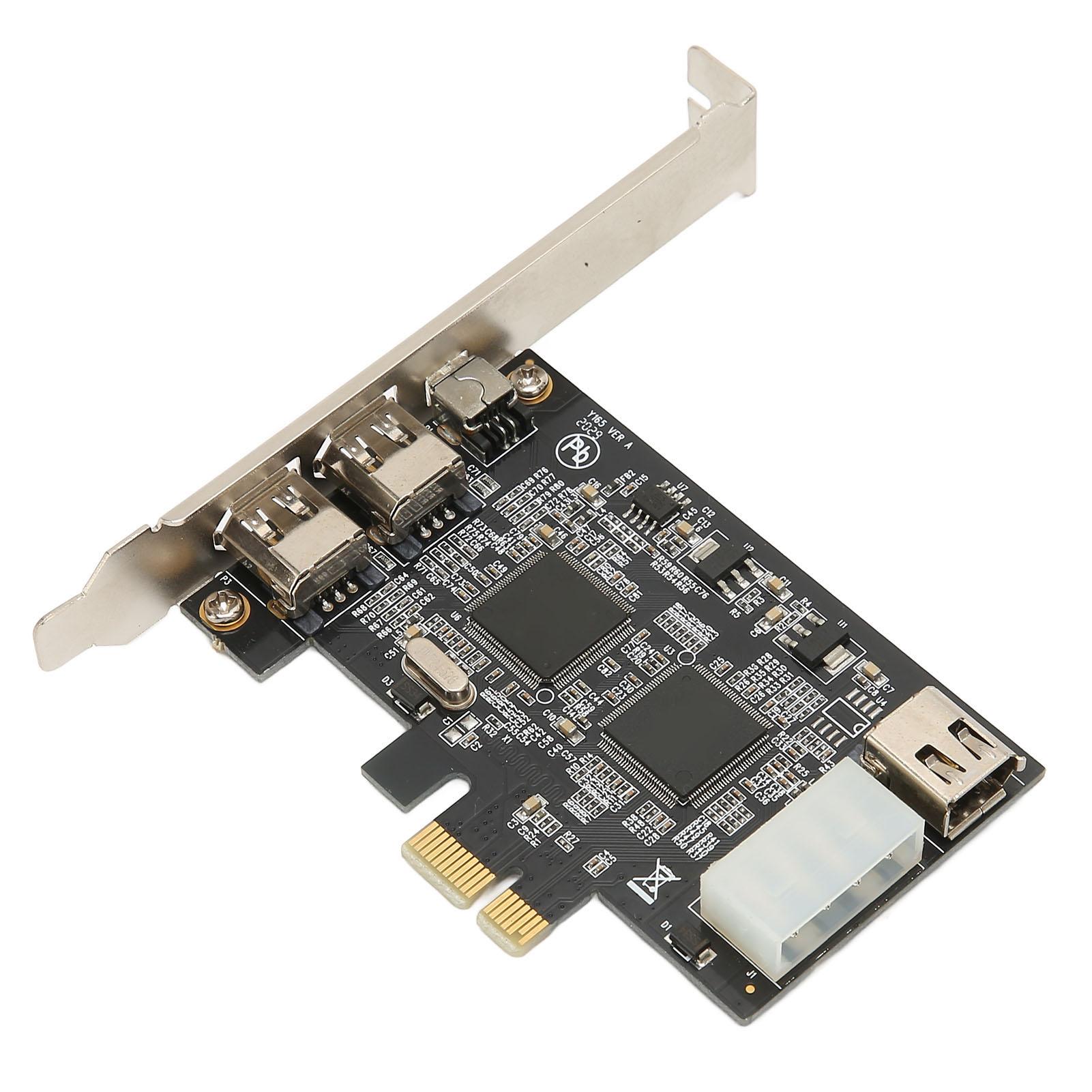 

Firewire Адаптерна карта PCIEx1 до чотирипортового адаптера IEEE 1394A Карта-перехідник для жорстких дисків Цифровий