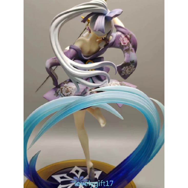 Genshin Impact Kamisato Ayaka Anime Figure PVC Model Statue Doll Toys No Box