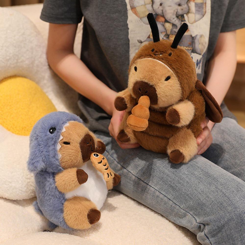 Fluffy Capybara Plush Toy Cockroach Capybara Stuffed Doll  Friends Holiday Present
