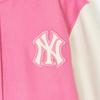 New MLB SS24 Baseball Jacket Women's Pink 3FJPV0141-50PKS