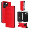 For Realme 15T 5G Case Wallet Rhombus Imprinted Leather Phone Cover