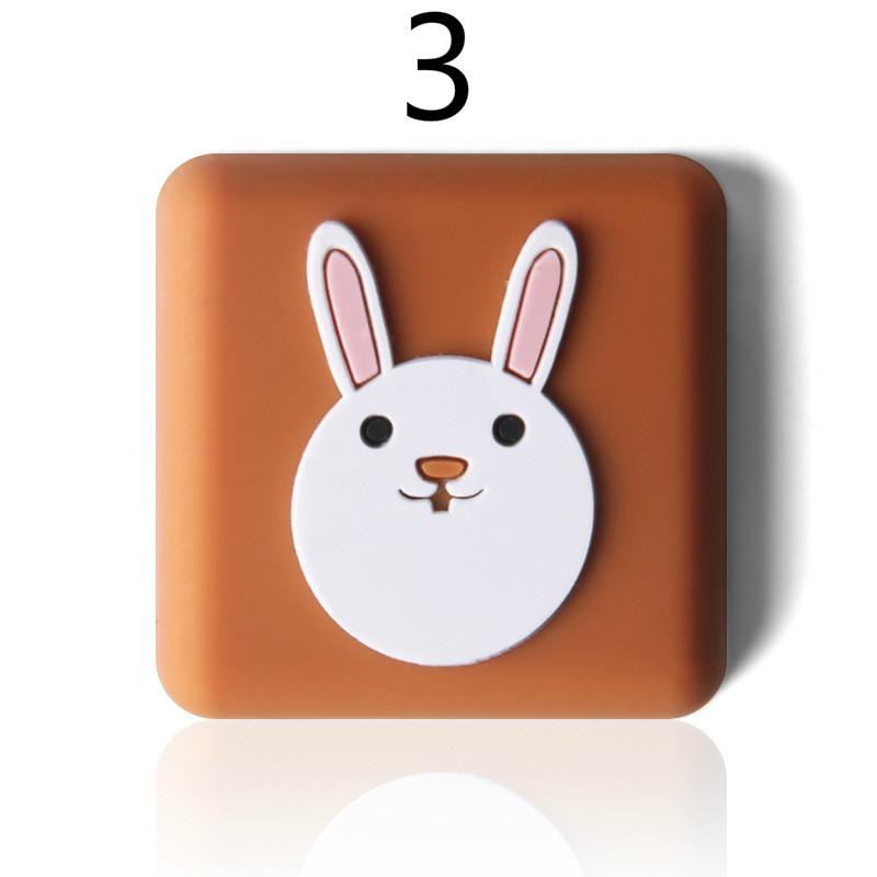 6 Sets Cartoon Silicon Door Anti-collision Pad Thickened Wall Door Handle Protection Pad Table Corner Door Rear Cushioning Mute and Shockproof