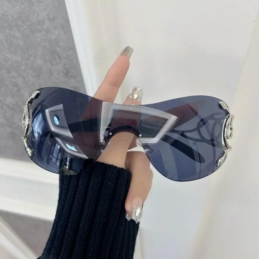 Colorful Square Sunglasses Women Men Rimless Sun Glasses Female Male Designer Brand Unisex Travel Outdoor