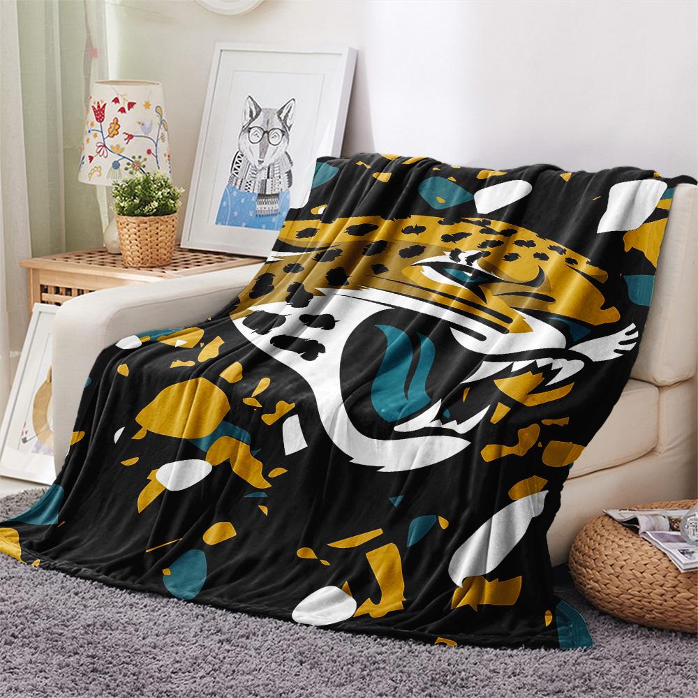 Jacksonville Jaguars2 Flannel Blanket, High Quality Comfortable for All Seasons, Home Decor, Warmth and Comfort