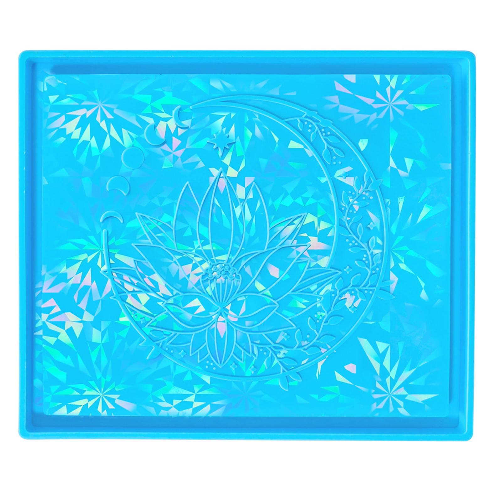 

Универсальная силиконовая форма для подносов неправильной формы для поделок своими руками Универсальная и прочная силиконовая форма для подносов для поделок и мелких предметов синий