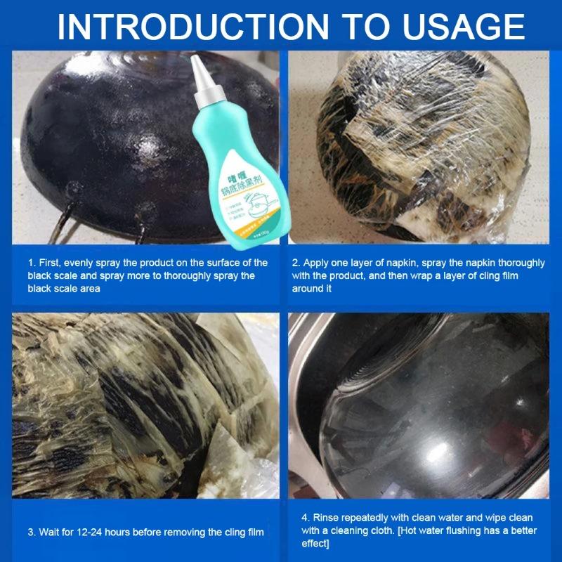 Bottom Degreaser, Kitchen Utensil, Heavy Oil Rust Remover, Oven Countertop Cleaning Degreaser, Oil Cleaning Cream