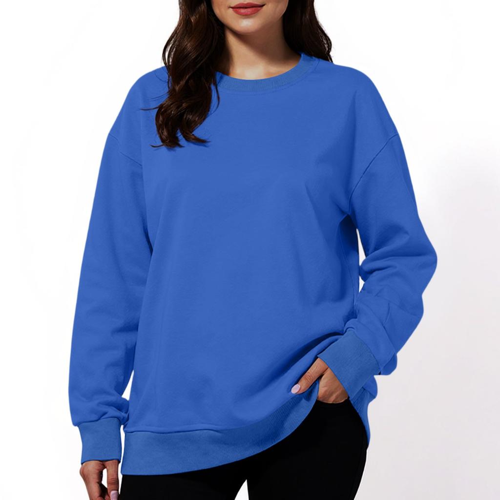 Women's Fashion Solid Color Casual Long Sleeve Hoodie