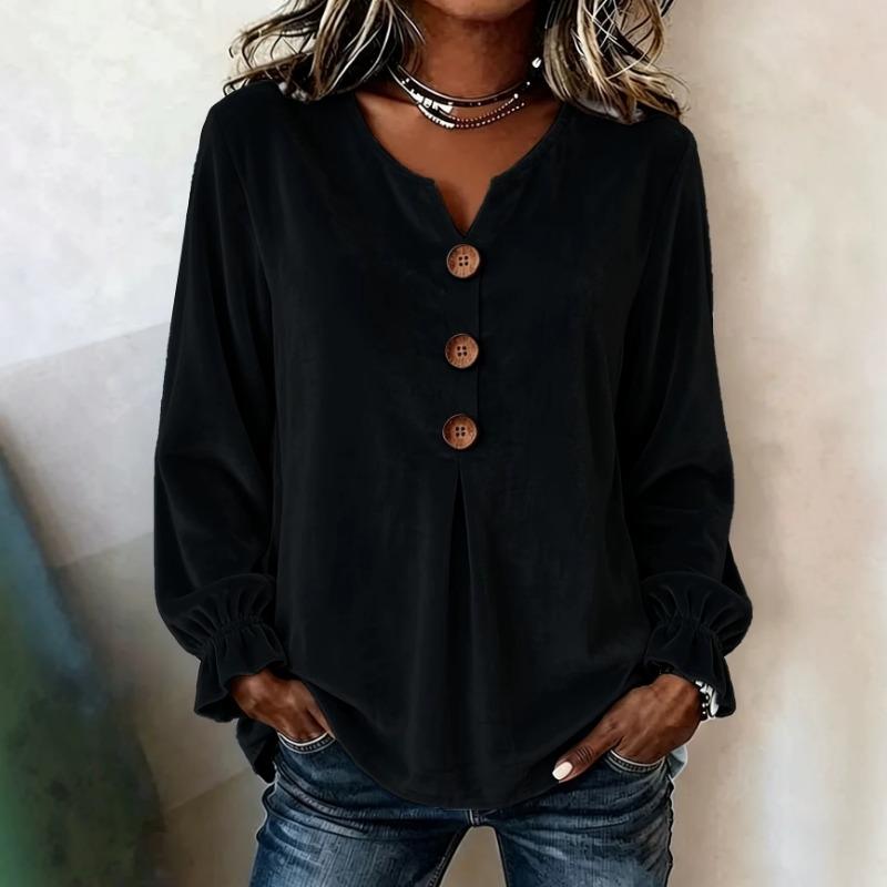 Women S Long Sleeve V Neck Pullover Casual Shirt