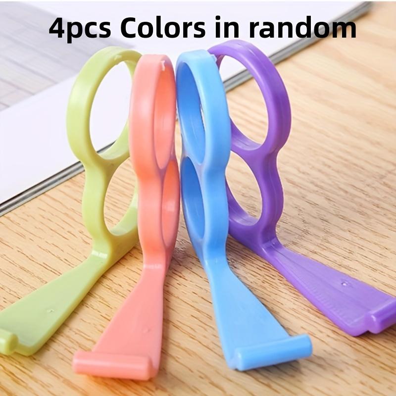 

4 шт. Держатель для мобильного телефона - Прочный полипропилен, Нескользящий кольцевой кронштейн, Обеспечивает ручное использование и установку на столе, Практичный крючок