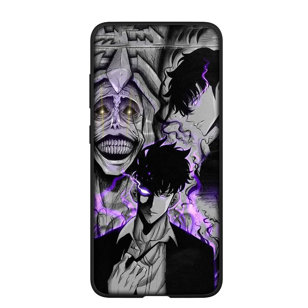 Case for Samsung Galaxy S25 S23 S22 S24 Ultra FE A05 A06 A15 A16 A36 A37 A35 A54 A55 A56 A57 A25 A26 A53 A17 Cartoon Solo Leveling Sung Jin woo Cover