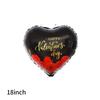 Qianshun Heart-shaped Aluminum Foil Balloons 18 Inch Silk Screen Printed I Love You Helium Wedding Valentine's Day Decoration