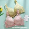 Women Small Bust Push Up Bra Soft Cotton Wireless Shaping Bra Padded Supportive Lace Sexy Comfortable Underwear
