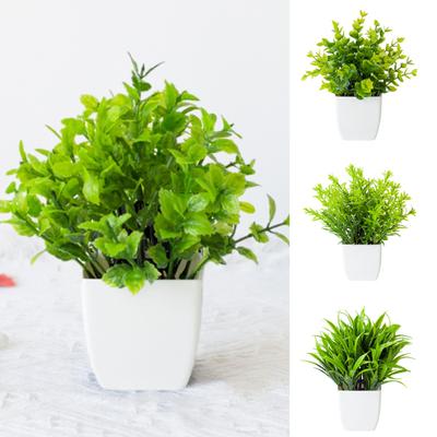 Simulated Plant Pot Artificial Potted Plant Never Wither Fade-less Scene Layout Filming Prop No Trimming Home