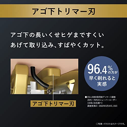 Panasonic Ram Dash PRO Men's Shaver 6 Blades Fully Automatic Cleaning Charger/Semi Hard Case Included Craft Black ES-LS9Q-K You Can Shave Even While C