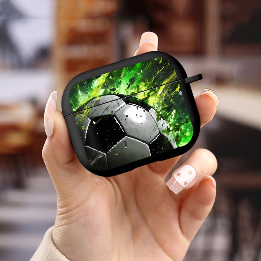 Graffiti Soccer Ball Case For Airpods 2 Pro3 4 Pro 3 Pro2 1 Earphone Cases Cover