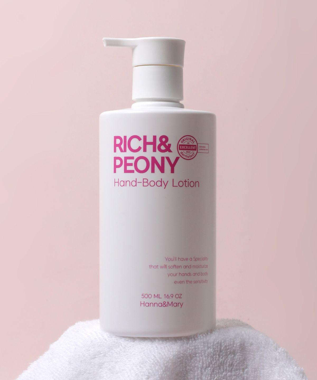 Rich & Peony Hand & Body Lotion 500ml