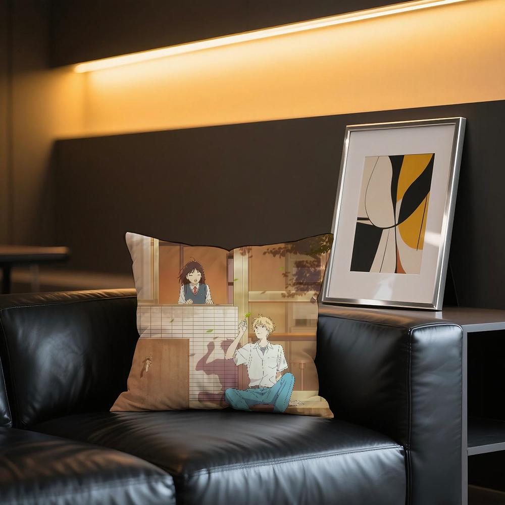 

Comic Anime cute S-Skip and Loafer cushion cover Comfortable and soft bedding skin friendly leisure sofa car office pillowcase 30cmx30cm
