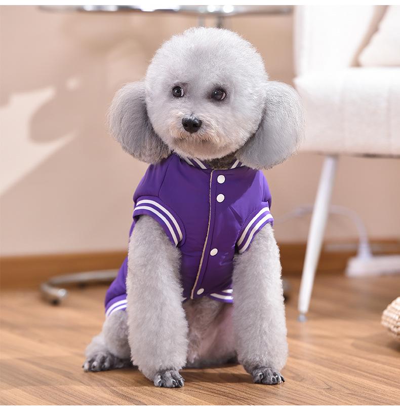 Autumn/Winter Warm Pineapple Pattern Windproof Cotton Pet Clothes for Small/Medium Dogs & Cats