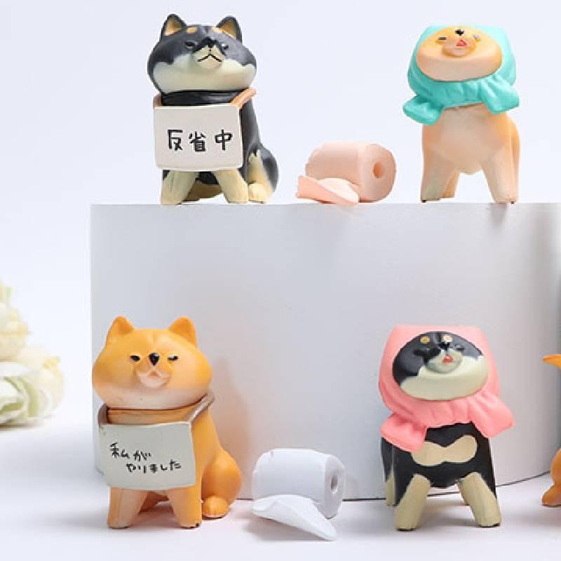 Hachiko Action Figure Cartoon Model Toy Decoration Doll Kids Gifts Ornament