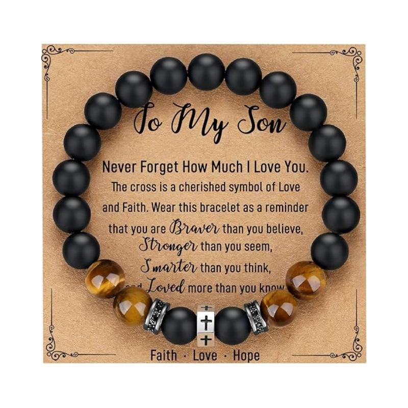 JYL TS Bracelet  Men's Hexagon Cross Eye Adjustable Invokes Protection