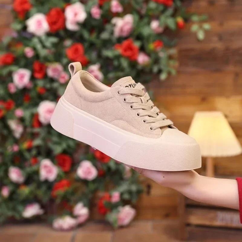 Platform Women Sneakers Leopard Designer Flats Casual Shoes Lace Up Running Sport Shoes 2025 Trend Autumn Walking Mujer Zapatos