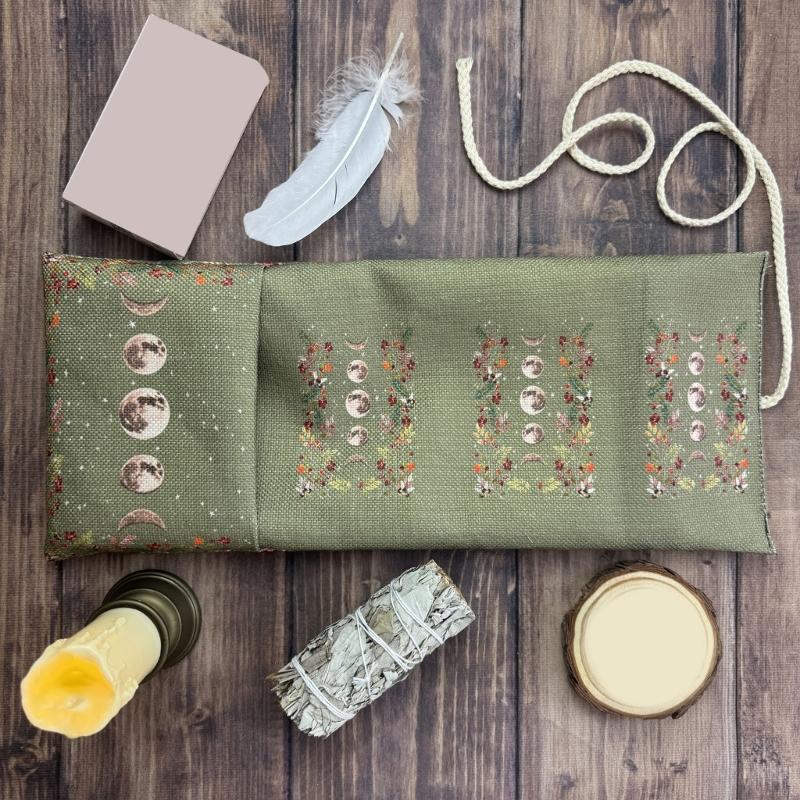Divination Tools Wrap Pouch with Quick Pull String Card Holder Storage Bag for Travel and Home Use Easy to Carry