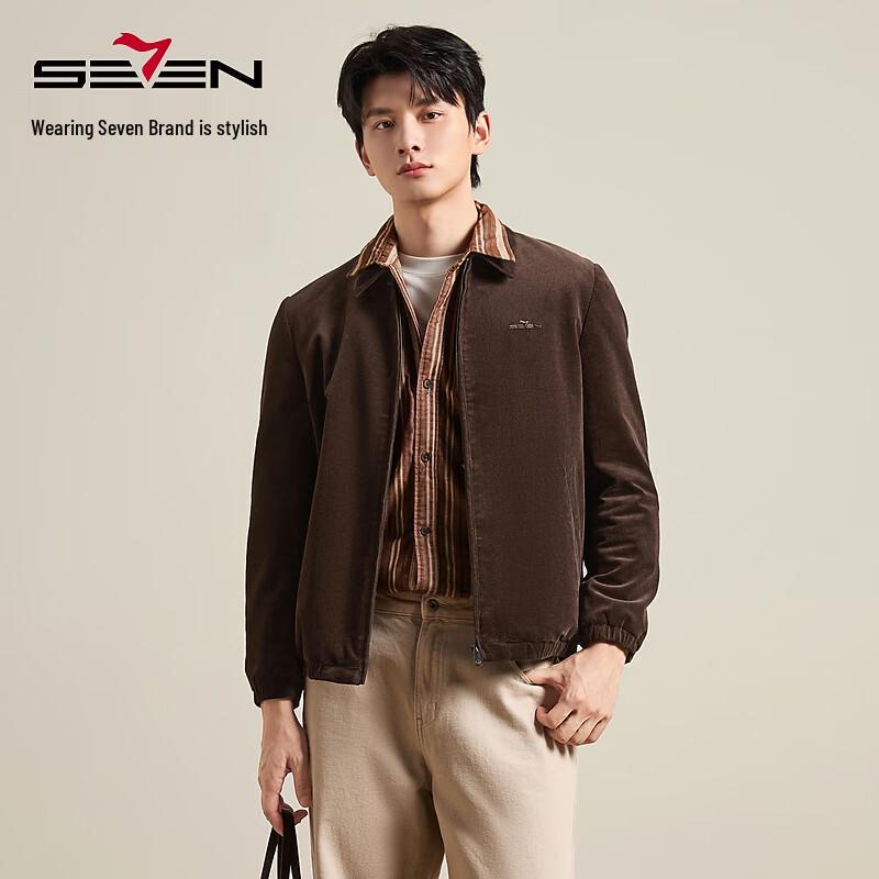 SEVEN Men's Corduroy Business Casual Jacket