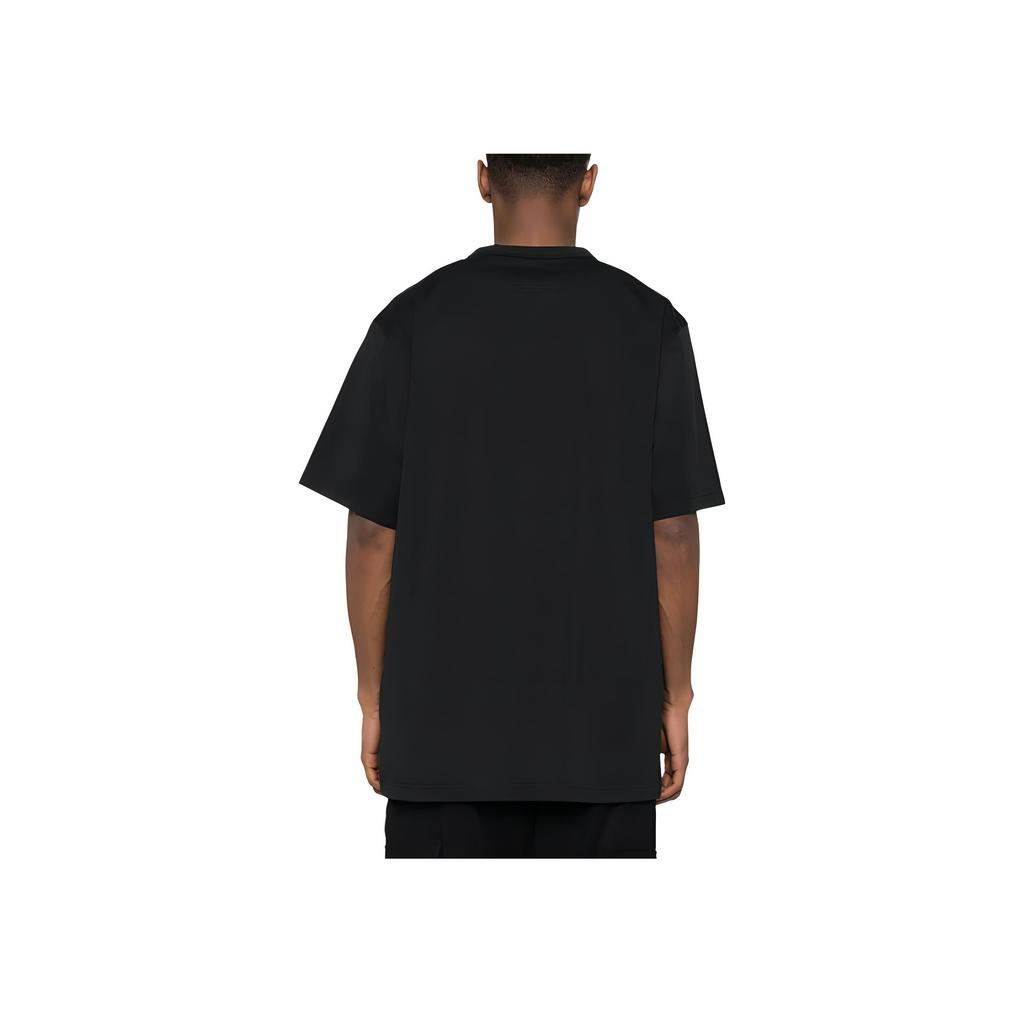 Y-3 Solid Color Crew Neck Fitted Short Sleeve T-Shirt Unisex Tops Black IR7108