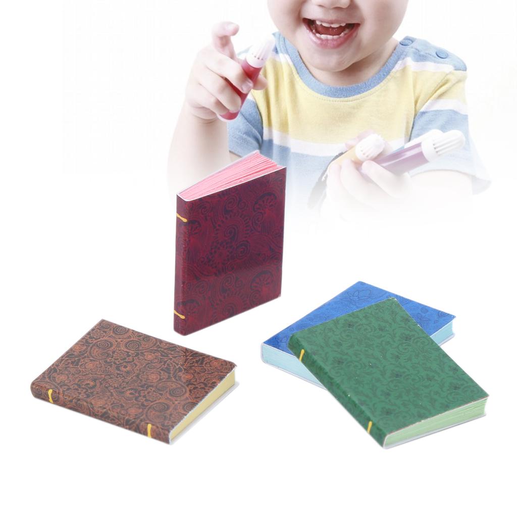 4pcs 1:12 Scale Dollhouse Miniature Books Mini Books Decoration Toy Accessories