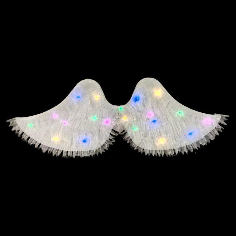 Little Girl's Angel Feather Wings Set – Christmas and New Year Costume Décor