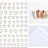 Graffiti Strips Nail Stickers for Women Nail Art Decorations Rose Gold Abstract Line Spring 3D Slider for Manicure Polish Tattoo