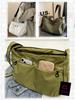 a-fua Lightweight Nylon Crossbody Bag, Casual, Crossbody or Shoulder Bag, Korean Style, Women's (Black)
