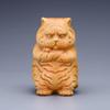 Cypress Cute Tiger Baby Decorate small statues -Chinese characteristic wood carving Cute Home Room Office Healing Decoration